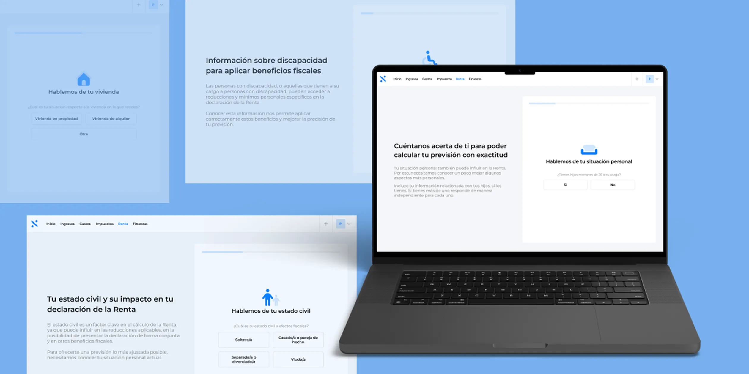 Screenshot of the Declarando Renta Revamp interface
