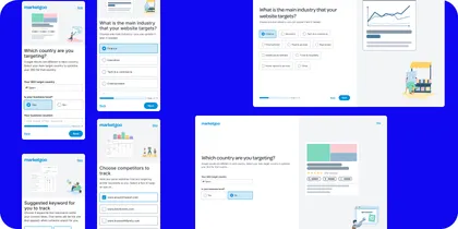 Screenshot of the Smarter Onboarding flow interface