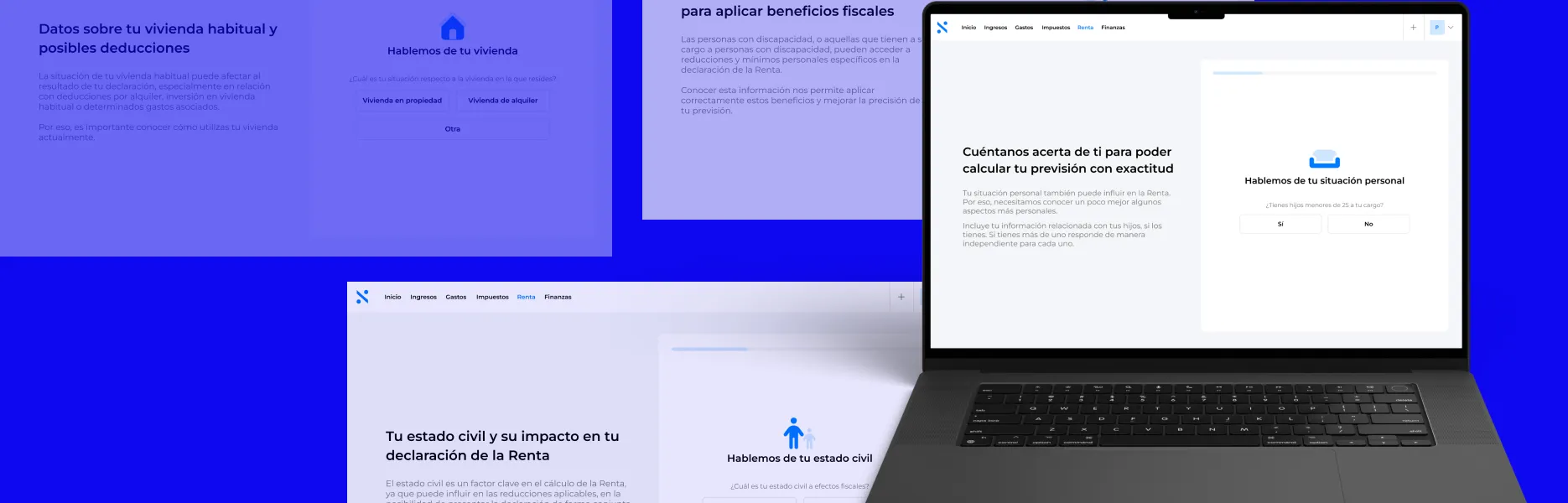 Declarando Renta revamp on desktop